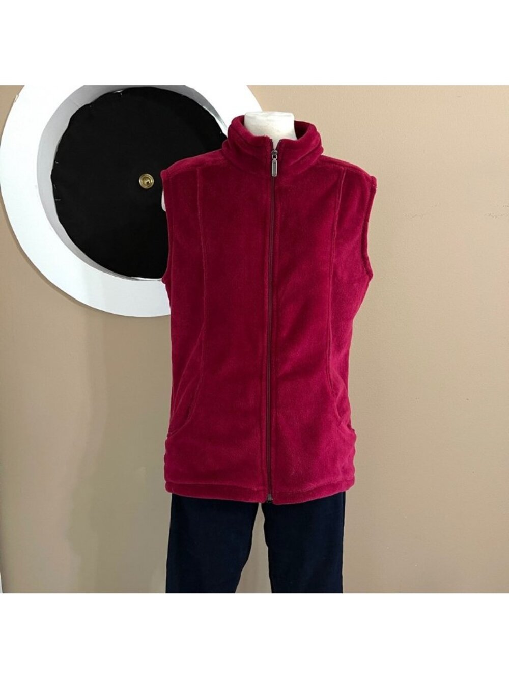 White Sierra Crimson Fleece Vest